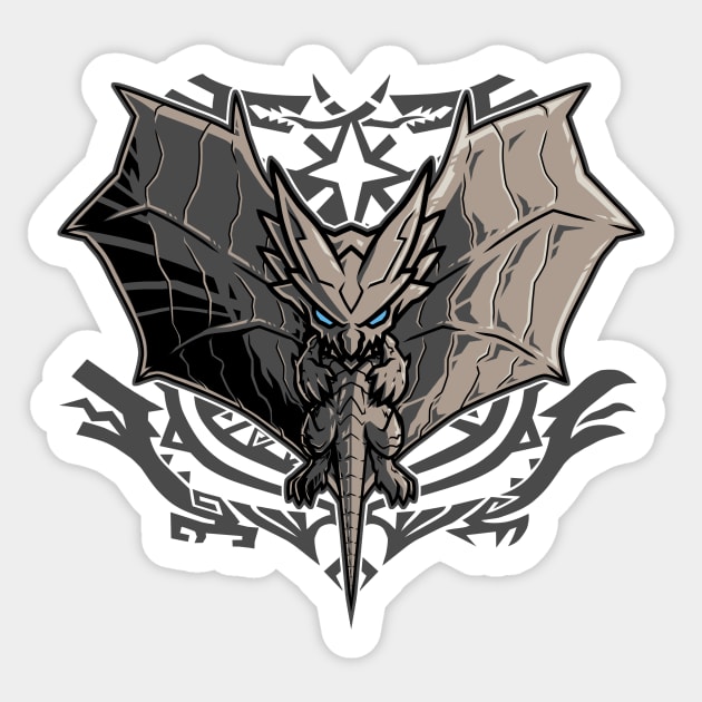Kushala Daora | Monster Hunter Sticker by YhaniDoriasArts